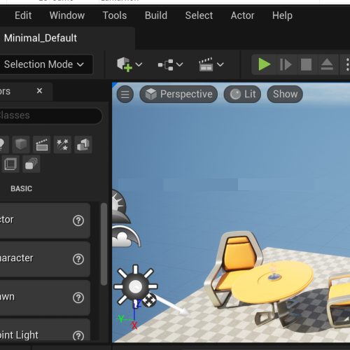 Abrindo Mapa Default na Unreal